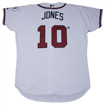 2004 Chipper Jones Game Used & Signed Atlanta Braves Home Jersey Used On 9/11/2004 (MLB Authenticated & Beckett)